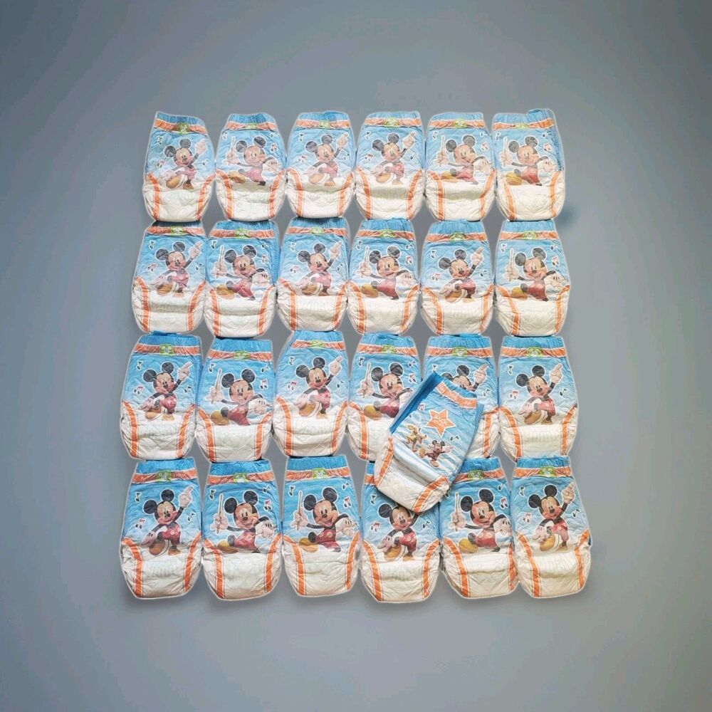 Huggies Diapers Pull-Ups 3T- 4T Mickey Mouse 25 ct NEW Loose Lot Disney Pluto